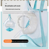 Mesh Dog Sling for Small Dogs and Cats-Light & Breathable Cat Carrier Pouch,Soft Puppy Purse with Adjustable Shoulder Strap (Mint green )