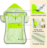 Dog Raincoat,Waterproof Rain Poncho with Hoodie, High Reflective Adjustable Pet Rain Jacket  for Small Medium and Large Dogs (green,M ) In Australia - Darrahopens