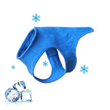 Dog Cooling Vest,Dog Cooling Jacket  – Easy On/Off Cooling Coat for Walks, Travel & Outdoors  for Outdoor Hunting Training and Camping (Blue, L) In Australia - Darrahopens