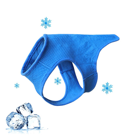 Dog Cooling Vest,Dog Cooling Jacket  – Easy On/Off Cooling Coat for Walks, Travel & Outdoors  for Outdoor Hunting Training and Camping (Blue, L) In Australia - Darrahopens