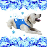 Dog Cooling Vest,Dog Cooling Jacket  – Easy On/Off Cooling Coat for Walks, Travel & Outdoors  for Outdoor Hunting Training and Camping (Blue, L) In Australia - Darrahopens