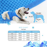 Dog Cooling Vest,Dog Cooling Jacket  – Easy On/Off Cooling Coat for Walks, Travel & Outdoors  for Outdoor Hunting Training and Camping (Blue, L)