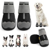 Dog Booties,Waterproof Dog Shoes for Large Medium Small Dogs,Suitable for Summer Hot Pavement,Adjustable Non-Slip Rubber Paw Protector Black Size 2 In Australia - Darrahopens