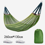 Travel Hammock,Camping Hammock, Outdoor Sport Hammock Army Green Net Mesh Bed with  for Garden Beach Camping Hunting Hiking Traveling (green  260*130) In Australia - Darrahopens