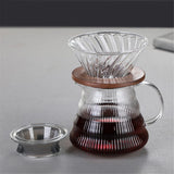 Heat Resistant Glass, Permeable, Coffee Dripper, Black walnut tray, 02, Coffee Drip, For 1 to 2Cups Coffee pot filter In Australia - Darrahopens