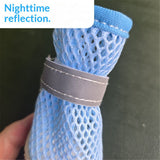Soft Dog Shoes for Small Dogs, Anti-Slip Dog Boots for Winter Snowy Day, Summer Hot Pavement, Breathable Dog Paw Protectors for Outdoor Walking Running, Size 2, Blue