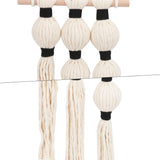 Wall Hanging Tassels Sphericity Cotton Textile  for Bedroom Living Room Decor , Natural Farmhouse Rope Ball Yarn Art In Australia - Darrahopens