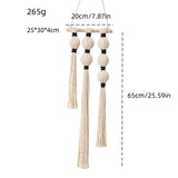 Wall Hanging Tassels Sphericity Cotton Textile  for Bedroom Living Room Decor , Natural Farmhouse Rope Ball Yarn Art