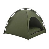 Cat Tent Outdoor/Indoor, Cat and Dog Waterproof Tent House, Outdoor Dog Bed Washable, Indoor/Outdoor Cave Nest Bed Small Dog Tent for Cat, Bunny and Small Animal (Military Green 40 * 40CM) In Australia - Darrahopens