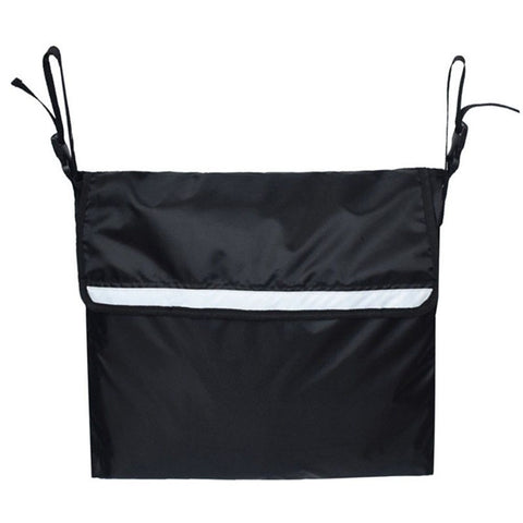 Wheelchair Bag,Wheelchair Backpack Bag,Waterproof,Wheel Chair Storage Tote Accessory-Large Capacity with Reflective Stripe for Walker Rollator Wheelchair Transport Chair（Black） In Australia - Darrahopens