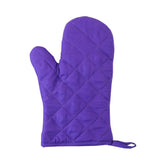 Professional Heat Resistance Kitchen Cotton Oven Gloves for Grilling Cooking Microwave BBQ Baking, 2-Pack with Soft Inner Lining (Purple) In Australia - Darrahopens