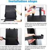 Bunk Bed Ladder Cover, Ladder Pad Guard Lock - Prevent Kids from Climbing Ladders - Suitable for Bunk Stairs - Black