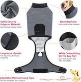 Recovery Suit for Dogs, Dog Surgery Suit Female Spay, Dog Surgical Recovery Onesie Male Neuter, Anti Licking Wounds Puppy Post Surgery Bodysuit Outfit, Cone of Shame Alternative, Grey L In Australia - Darrahopens