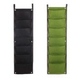 2pcs Fence Planters Wall Planters for Outdoors Plants Vertical Planter Balcony Planter Vertical Garden Wall Pocket Planter Outdoor Wall Planter Fence Garden Planter(Black+Green) In Australia - Darrahopens