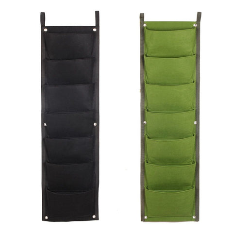 2pcs Fence Planters Wall Planters for Outdoors Plants Vertical Planter Balcony Planter Vertical Garden Wall Pocket Planter Outdoor Wall Planter Fence Garden Planter(Black+Green) In Australia - Darrahopens