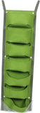 2pcs Fence Planters Wall Planters for Outdoors Plants Vertical Planter Balcony Planter Vertical Garden Wall Pocket Planter Outdoor Wall Planter Fence Garden Planter(Black+Green) In Australia - Darrahopens