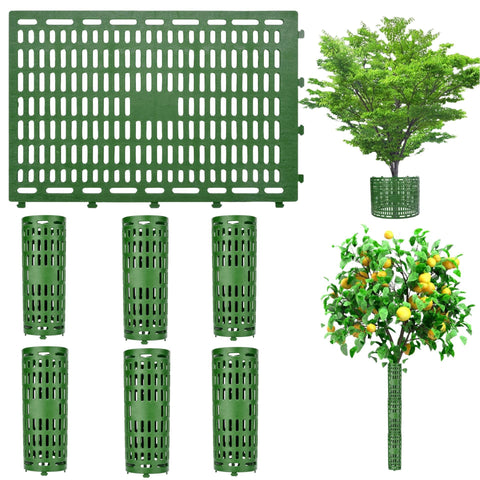 Tree Trunk Protector Guard - 6Pcs Splicable Bark Protectors, Breathable Wildlife Protection  Plant bark anti gnawing artifact（dark green） In Australia - Darrahopens