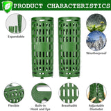 Tree Trunk Protector Guard - 6Pcs Splicable Bark Protectors, Breathable Wildlife Protection  Plant bark anti gnawing artifact（dark green） In Australia - Darrahopens