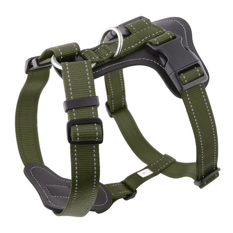 Dog Harness for  Dogs, No Pull Dog Harness Easy Walk with Metal Hardware, Ergonomic Y-Shaped Design, Soft Padding, Padded Handle, Durable High-Tensile cortex (Green, L) In Australia - Darrahopens