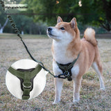 Dog Harness for  Dogs, No Pull Dog Harness Easy Walk with Metal Hardware, Ergonomic Y-Shaped Design, Soft Padding, Padded Handle, Durable High-Tensile cortex (Green, L) In Australia - Darrahopens