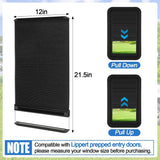 RV Thin Pleated Shade Replacement Compatible with Prepped Entry Doors/Thin Shade Ready  Entry Door,12” x 21” RV Window Blinds for Camper Travel Trailers In Australia - Darrahopens