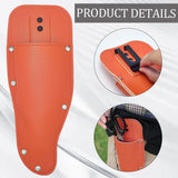 Garden Pruner Sheath, Pruner Tool Holster, Premium PU Leather Holster Protective Case Cover Scabbard for Gardening Pruning Shears Scissor - Orange In Australia - Darrahopens