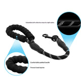 The rope for training dogs, I teach them to walk without pulling. The climbing rope with a rotating metal buckle lock takes your little dog close to the crowd (46cm, black) In Australia - Darrahopens