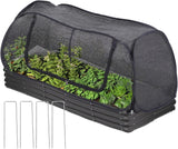 Garden Cover for Raised Beds  Pop-Up Mesh Plant Garden Bed Cover for Vegetables, Seedlings, Fruits, Frost Protection, Outdoor Gardening Bird and Animal Barrier Greenhouse Cover (Black) In Australia - Darrahopens