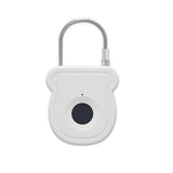 Smart Fingerprint Padlock for Luggage - USB Key & Emergency Code, Keyless Biometric Lock for Gym Locker, Suitcase, Backpack, Toolbox & Handbag (White)With decoder In Australia - Darrahopens