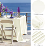 Rectangular Satin Tablecloth -beige, Rectangle Shiny Satin Table Linens for Rectangular Tables（145*260CM） In Australia - Darrahopens