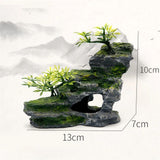 Medium Aquarium Rock Mountain Decor – Realistic Resin Landscape Ornament for Fish Tanks – Enhances Underwater Scenery, Easy to Clean, Safe for Fish