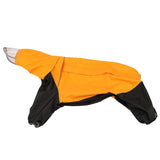 Dog Hooded Raincoat, Golden Retriever Rain Jacket Poncho Waterproof Clothes with Hood Breathable Four Legs Rain Coats for Large Huge Dogs Orange- Yellow - bitch In Australia - Darrahopens