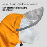 Dog Hooded Raincoat, Golden Retriever Rain Jacket Poncho Waterproof Clothes with Hood Breathable Four Legs Rain Coats for Large Huge Dogs Orange- Yellow - bitch In Australia - Darrahopens