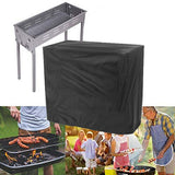 Portable Grill, Tabletop BBQ Cover for Small Gas Barbeque Grill 210D Oxford cloth square barbecue hood（Black 90*63*70cm） In Australia - Darrahopens
