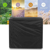 Portable Grill, Tabletop BBQ Cover for Small Gas Barbeque Grill 210D Oxford cloth square barbecue hood（Black 90*63*70cm） In Australia - Darrahopens