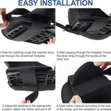 A pair of Adjustable Wheelchair Foot Straps for Leg Supports: Durable, Easy to Install, Secure Restraints for Seniors, Disabled, and Post-Surgery Patients,Perfect Foot & Leg Rests In Australia - Darrahopens