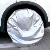 PVC Leather Spare Tire Wheel Cover for Car Truck SUV Camper Trailer Universal Fit Black (for Overall Wheel Diameter 18-21 inches) In Australia - Darrahopens