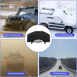Winch Cover, Heavy Duty Waterproof UV Resistant Accessories , Indoor Outdoor Storage Dust Protection for , Truck, Off-Road (Black) In Australia - Darrahopens