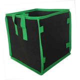 5 Pack  Square Grow Bags, Thick Fabric Cubic Plant Pots with Handles, Heavy Duty Breathable Nursery Bags for Vegetables, Flowers, Plants, Indoor and Outdoor Gardening（9in） In Australia - Darrahopens
