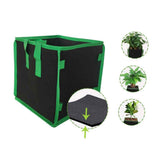 5 Pack  Square Grow Bags, Thick Fabric Cubic Plant Pots with Handles, Heavy Duty Breathable Nursery Bags for Vegetables, Flowers, Plants, Indoor and Outdoor Gardening（9in） In Australia - Darrahopens