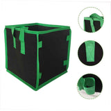 5 Pack  Square Grow Bags, Thick Fabric Cubic Plant Pots with Handles, Heavy Duty Breathable Nursery Bags for Vegetables, Flowers, Plants, Indoor and Outdoor Gardening（9in）