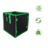 5 Pack  Square Grow Bags, Thick Fabric Cubic Plant Pots with Handles, Heavy Duty Breathable Nursery Bags for Vegetables, Flowers, Plants, Indoor and Outdoor Gardening（9in）