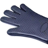 A pair of Professional Silicone Oven Mitts with Quilted Liner, Durable Heat Resistant Oven Gloves, Heat Resistant Oven Gloves, (Black 45cm) In Australia - Darrahopens
