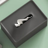 Tissue Box Cover, Rectangular Facial Tissue Holder with Bottom, Decorative Storage Organizer Box for Bathroom Vanity, Countertops, Dressers, Night Stand, Parlors and Offices - Black