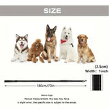 Pet rope, traffic pad dual handle, heavy-duty, reflective dual handle lead, used for control safety training, large or medium-sized dog skin, dual handle lead (black)