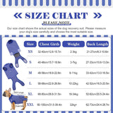 Dog Rehabilitation Surgical Clothing - Male and Female, Adjustable Anti Licking, Breathable and Comfortable, L， blue stripes In Australia - Darrahopens