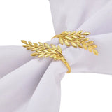 Gold Napkin Rings Set of 12 Metal Napkin Holder for Table Wheat Sheaf Napkin Rings for Dinning Table Parties In Australia - Darrahopens