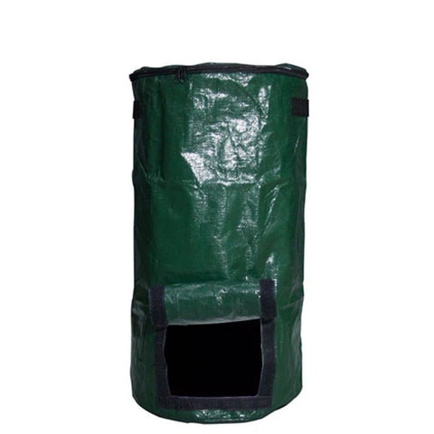 Big Compost Bag -  Garden Compost Bin for Yard Garbage Cans Plant growth bag fermentation bucket (Green 1pcs 45*80cm)