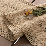 Farmhouse Rustic Jute  Woven Dining Table Runner for Bedroom Dresser Kitchen Home Decor(Brown, 30*91cm) In Australia - Darrahopens