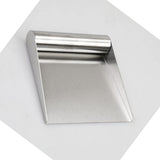 Kitchen Food Scoop, Stainless Steel, Wide Mouth, For Transferring Chopped Ingredients And Scraping Pastry Dough, In Australia - Darrahopens
